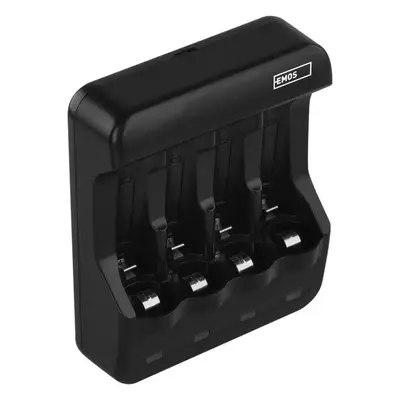 Emos Nabíječka baterií pro 4 x AA/AAA, 300 mA, napájení USB 5V/1A, BCN-40