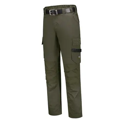 Pracovní kalhoty unisex WORK PANTS TWILL CORDURA T63 - army