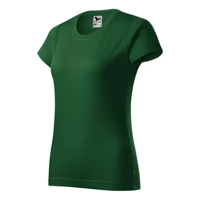 Triko dámské Basic 134 - XS-XXL - lahvově zelená