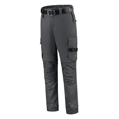 Pracovní kalhoty unisex WORK PANTS TWILL CORDURA STRETCH T62 - tmavě šedá