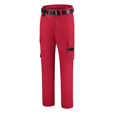 Pracovní kalhoty unisex WORK PANTS TWILL T64 - červená