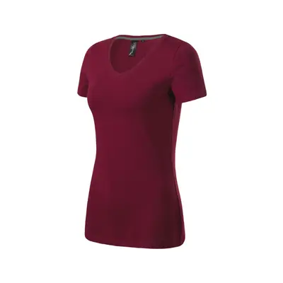 Tričko ACTION V-NECK, dámské, S-XL- garnet