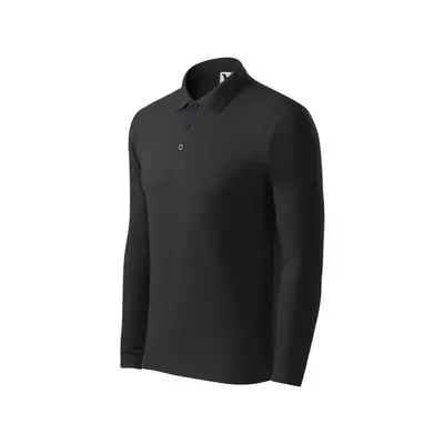 ESHOP - Pánská polokošile PIQUE POLO LS 221 - S-XXL - ebony gray