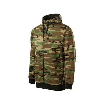 ESHOP - Mikina pánská Camo Zipper - S-XXL - camouflage brown