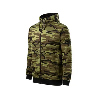 ESHOP - Mikina pánská Camo Zipper - S-XXL - camouflage green