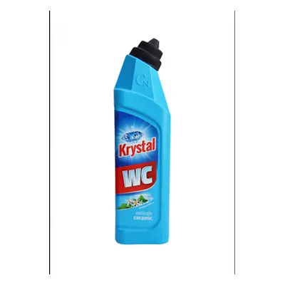 Prostředek čistící, KRYSTAL WC, na keramiku, modrý, 750 ml