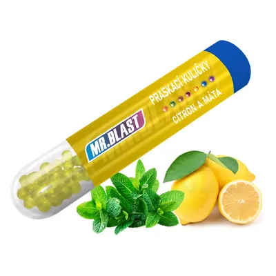 Praskací kuličky Mr. Blast - Citron a máta - 100 ks