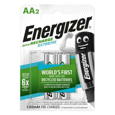 Nabíjecí tužkové baterie EXTREME DUO - 2x AA - 2300 mAh - Energizer