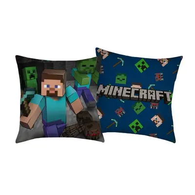 HALANTEX Polštářek Minecraft Steve - 40 x 40 - polyester - Halantex