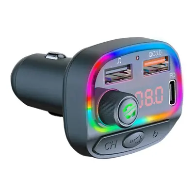 Multifunkční RGB transmitter C15 - Bluetooth 5.0 - USB nabíječka