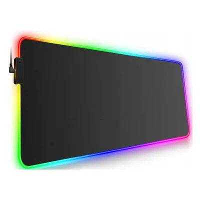 Zaparkorun Herní podložka pod myš a klávesnici s RGB LED podsvětlením - 80 x 30 cm