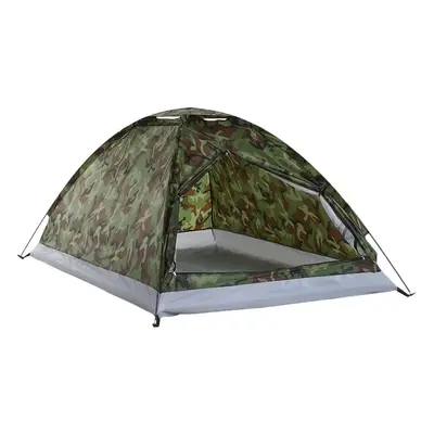 Zaparkorun Turistický stan s moskytiérou - 2 x 1,5 m - pro 2-3 osoby - camo