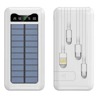 Solární powerbanka SMART - 10 000 mAh - white