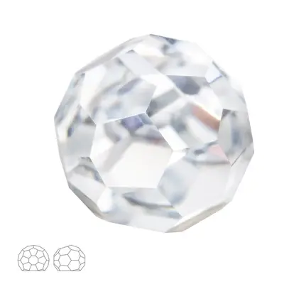 Preciosa MC nalepovací kulatý kámen 6mm Crystal - 18 ks