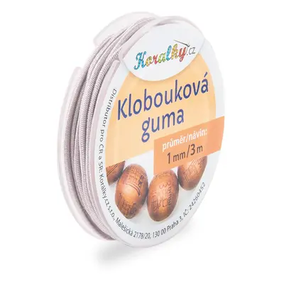 Manumi Klobouková guma 1mm/3m šedá č.11 - 5 ks