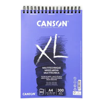 Canson skicák XL Mix Media 30 listů A4 300g/m² kroužková vazba - 1 ks