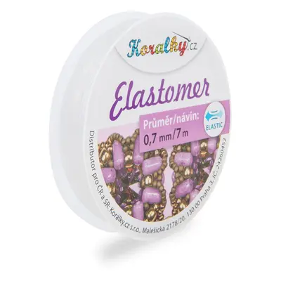 Manumi Elastomer 0,7mm/7m čirý - 5 ks