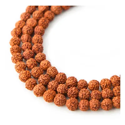 Korálek ze semínka Rudraksha dobarvovaný 6mm - 50 ks