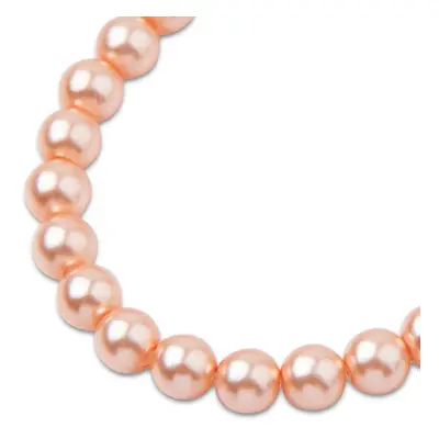 Preciosa kulatá perla MAXIMA 8mm Pearl Effect Peach - 45 ks