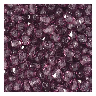 Manumi české broušené korálky 4mm Amethyst - 225 ks