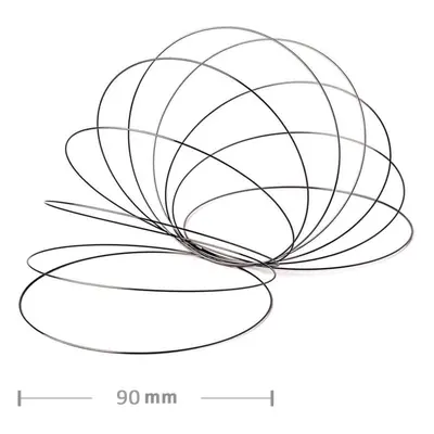 Beadalon Paměťový drát z nerezové oceli 90mm/5 závitů - 5 balení