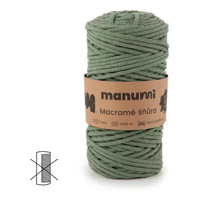 Manumi Macramé šňůra 3mm šalvějová - 3 ks