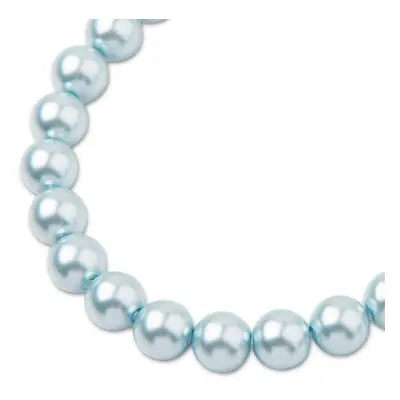 Preciosa kulatá perla MAXIMA 8mm Pearl Effect Light Blue - 45 ks