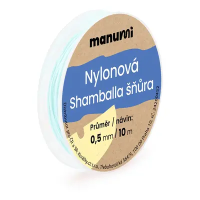 Manumi Nylonová šňůrka na Shamballa náramky 0,5mm/10m světle zelená č.11 - 1 ks