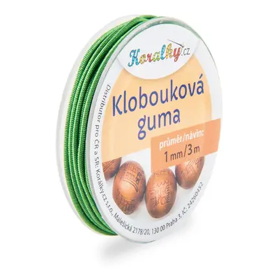 Manumi Klobouková guma 1mm/3m zelená č.6 - 1 ks