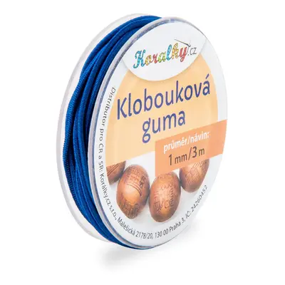 Manumi Klobouková guma 1mm/3m modrá č.7 - 1 ks