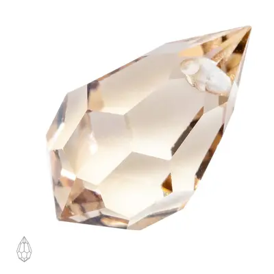 Preciosa MC přívěsek kapka 681 9x15mm Crystal Honey - 6 ks