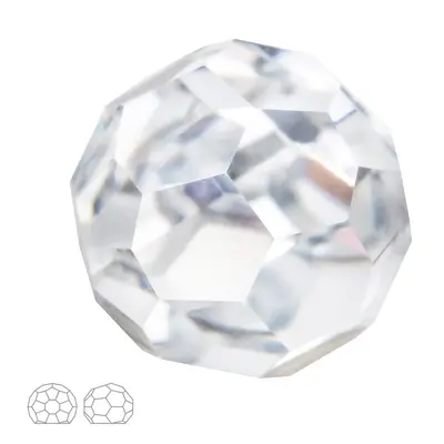 Preciosa MC nalepovací kulatý kámen 8mm Crystal - 12 ks