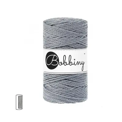 Bobbiny Macramé příze Regular 3PLY 3mm Steel - 1 ks