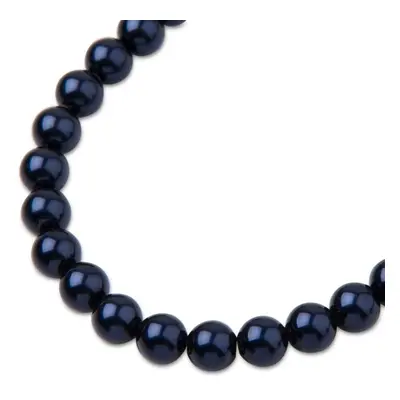 Preciosa kulatá perla MAXIMA 4mm Pearl Effect Dark Blue - 90 ks