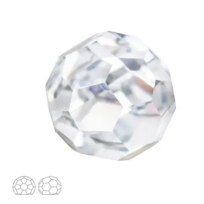 Preciosa MC nalepovací kulatý kámen 4mm Crystal - 8 ks