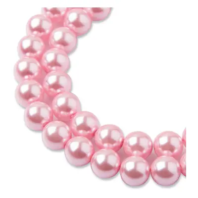 Manumi české voskové perle 8mm Baby pink - 22 ks