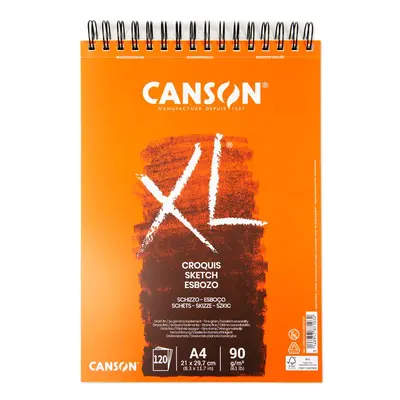 Canson skicák XL Croquis Sketch 120 listů A4 90g/m² kroužková vazba - 1 ks