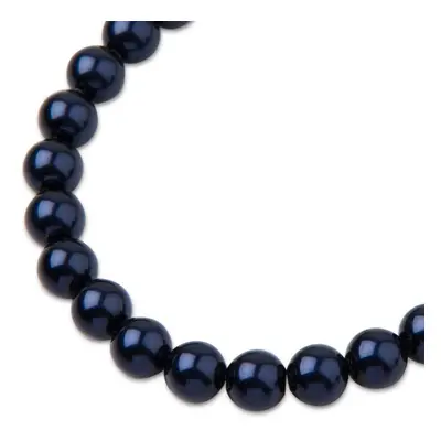 Preciosa kulatá perla MAXIMA 6mm Pearl Effect Dark Blue - 60 ks