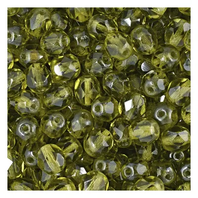 Manumi české broušené korálky 6mm Olivine - 150 ks