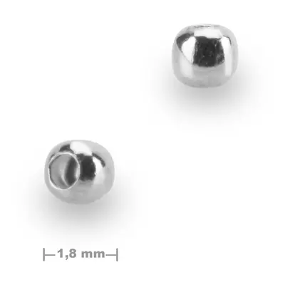 Stříbrný korálek 1,8 mm - 50 ks