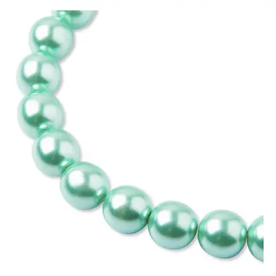 Manumi české voskové perle 10mm Mint green - 90 ks