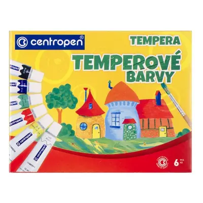 Centropen Temperové barvy Centropen 6 barev - 1 balení