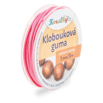 Manumi Klobouková guma 1mm/3m růžová č.3 - 5 ks