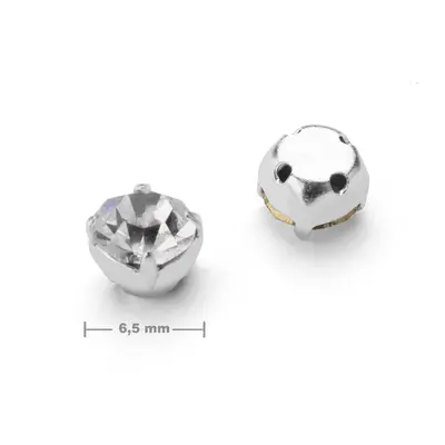 Manumi našívací šaton v kotlíku ss30/6,5 mm Crystal - 30 ks