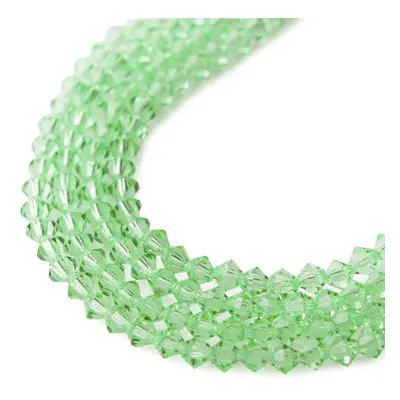 Manumi české cínové perle 4 mm Peridot - 135 ks