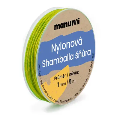 Manumi Nylonová šňůrka na Shamballa náramky 1mm/5m zelená č.27 - 5 ks