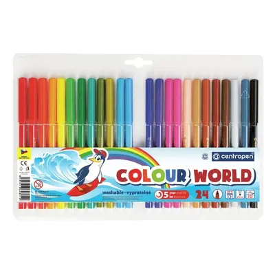 Centropen popisovače Colour World 7550 sada 24ks - 1 balení