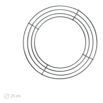 Drátěný základ na věnec 25cm - 1 ks