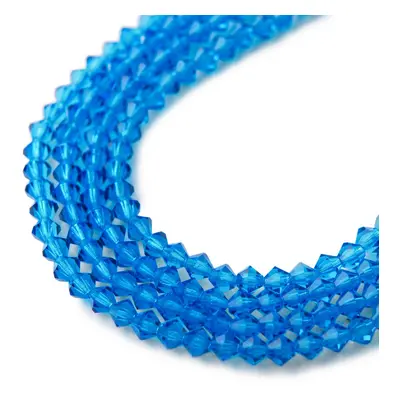 Manumi české cínové perle 4 mm Capri Blue - 45 ks