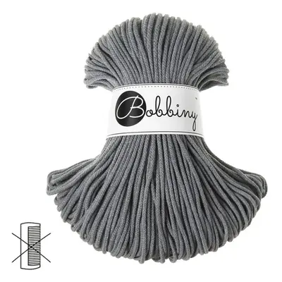 Bobbiny Macramé šňůra Junior 3mm Steel - 1 ks